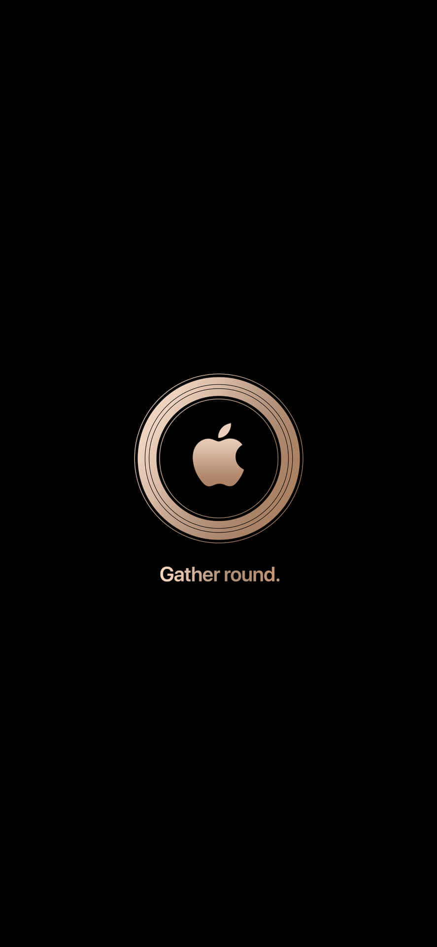 Iphone X Apple Logo Caption Wallpaper