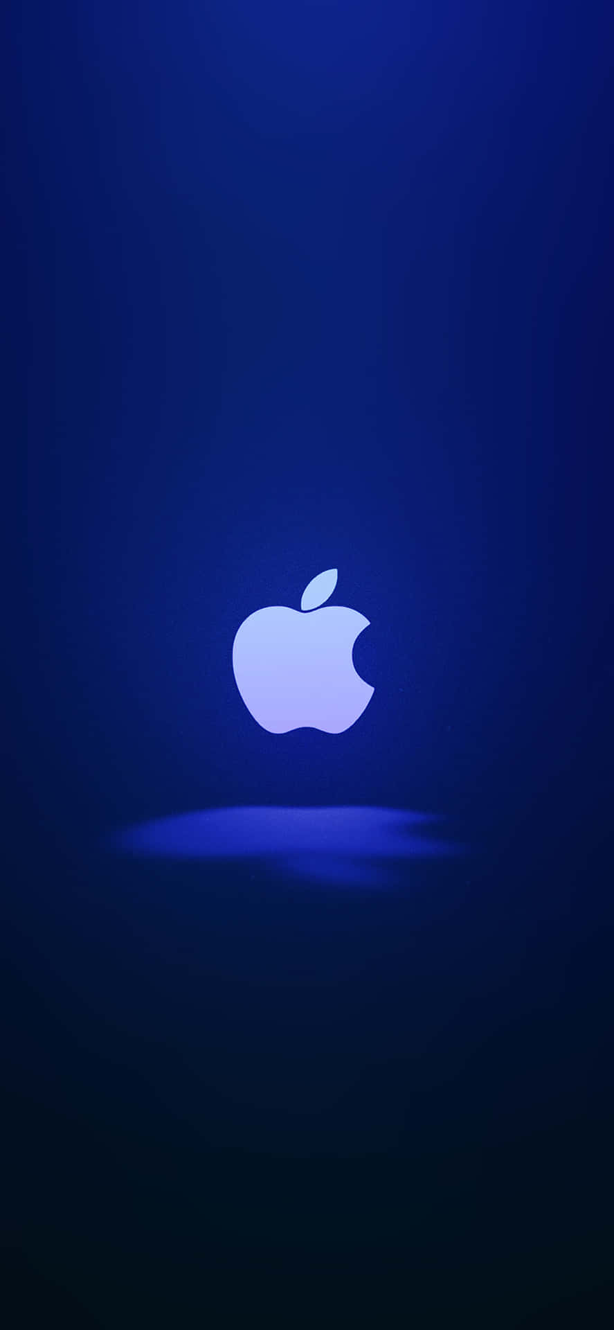 Detikoniska Äpple-logotypen På En Iphone X. Wallpaper