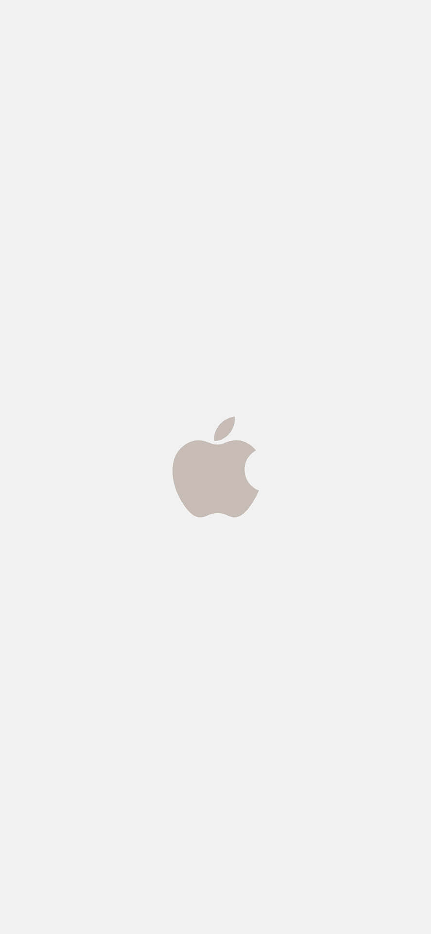 Beige Iphone X Apple Logo Wallpaper