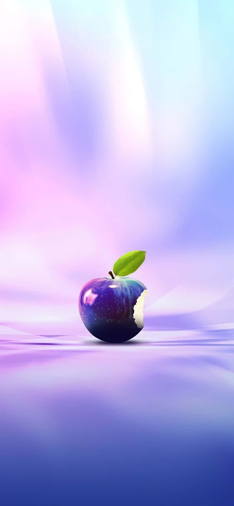 Purple Iphone X Apple Logo Wallpaper