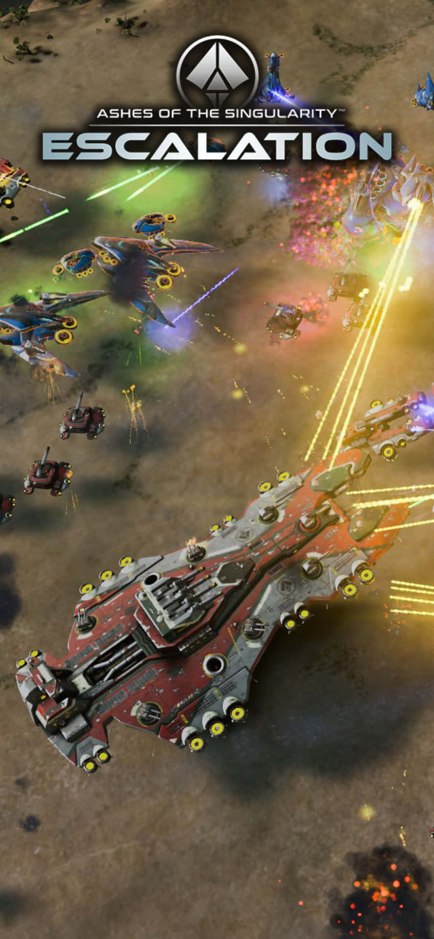 Explore The Expansive Worlds of Ashes Of The Singularity Escalation on Your Iphone X