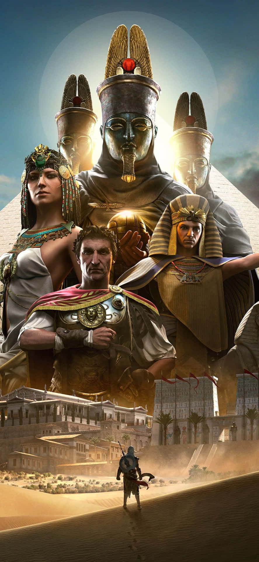 Esploral'antico Egitto Con Assassins Creed Origins Sull'iphone X.