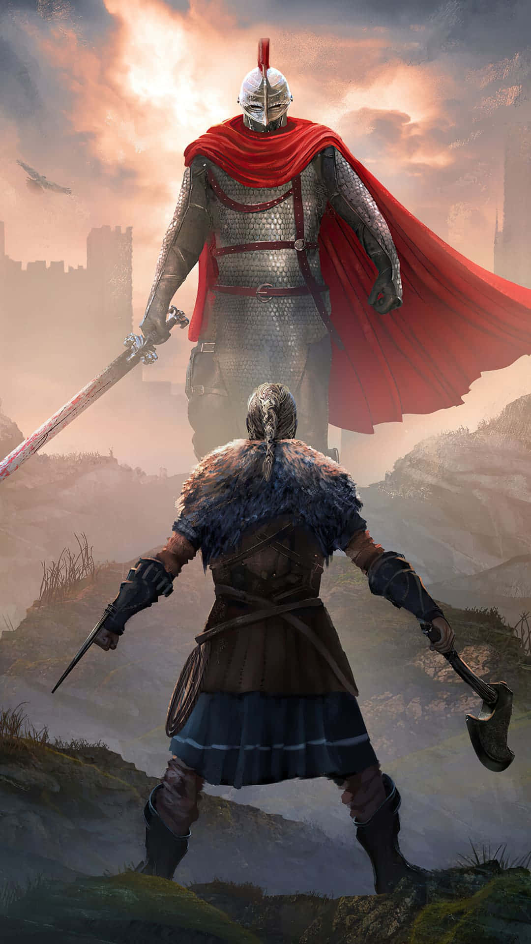 IPhone X Assassin's Creed Valhalla Store baggrund