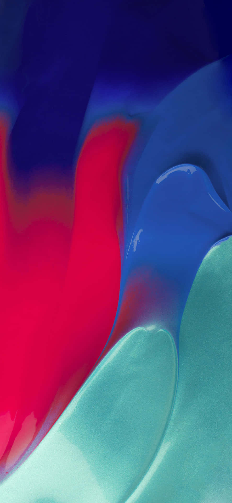 A Blue And Red Liquid