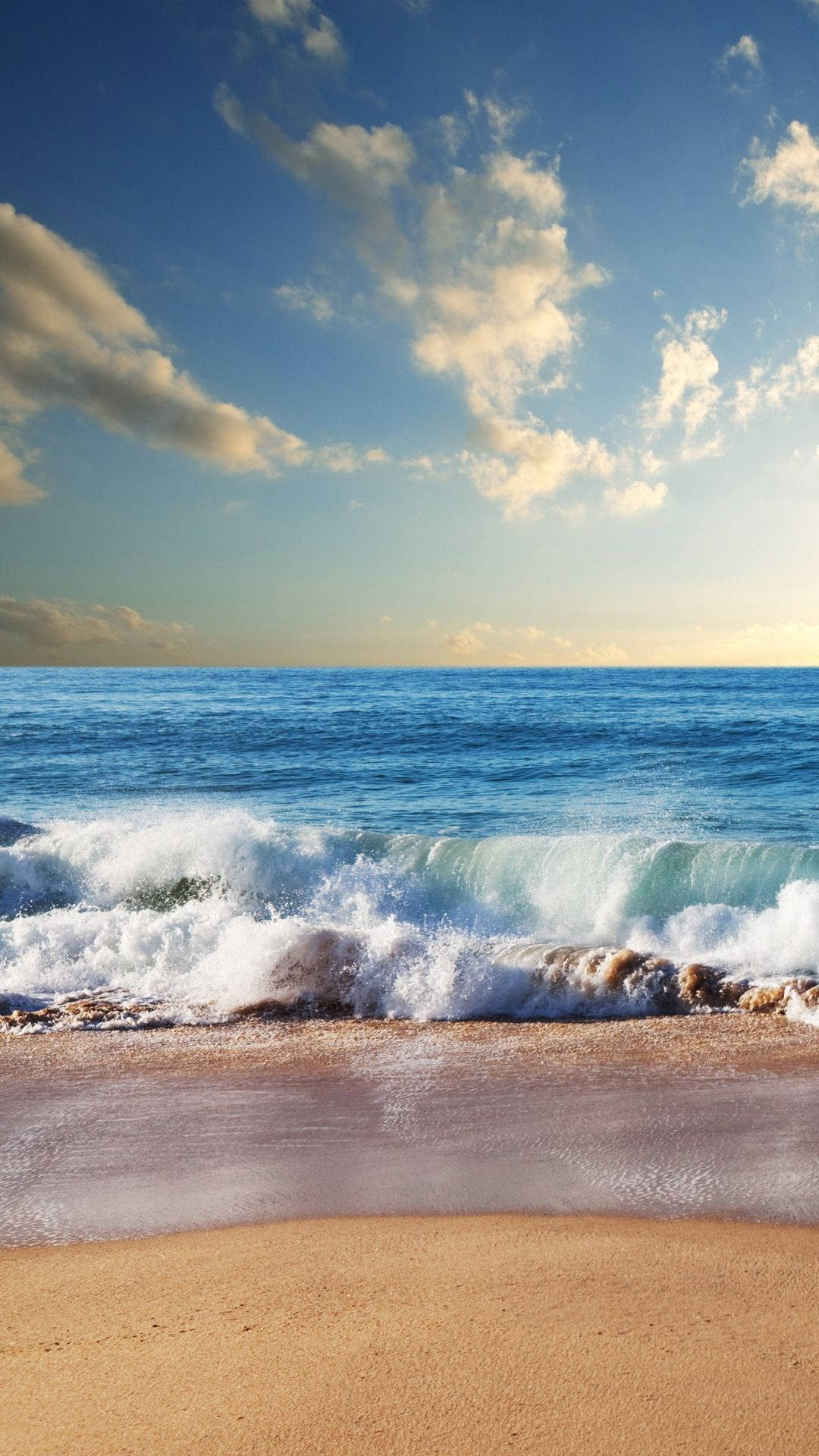 iPhone X Beach Waves Wallpaper