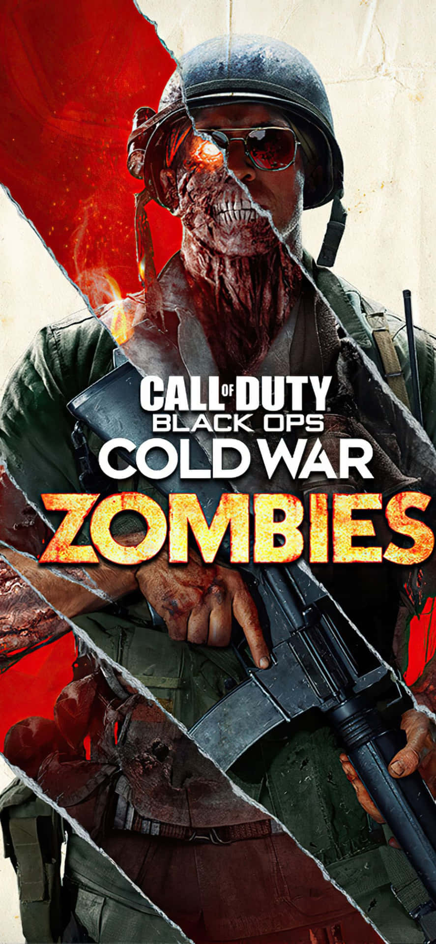 Sfondoper Iphone X Di Call Of Duty Black Ops Cold War Nella Modalità Zombies.