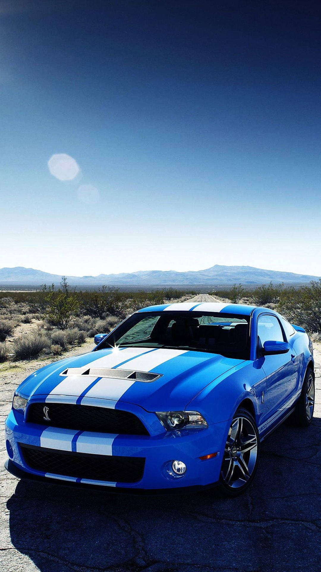Iphone X Car Blue Shelby Mustang
