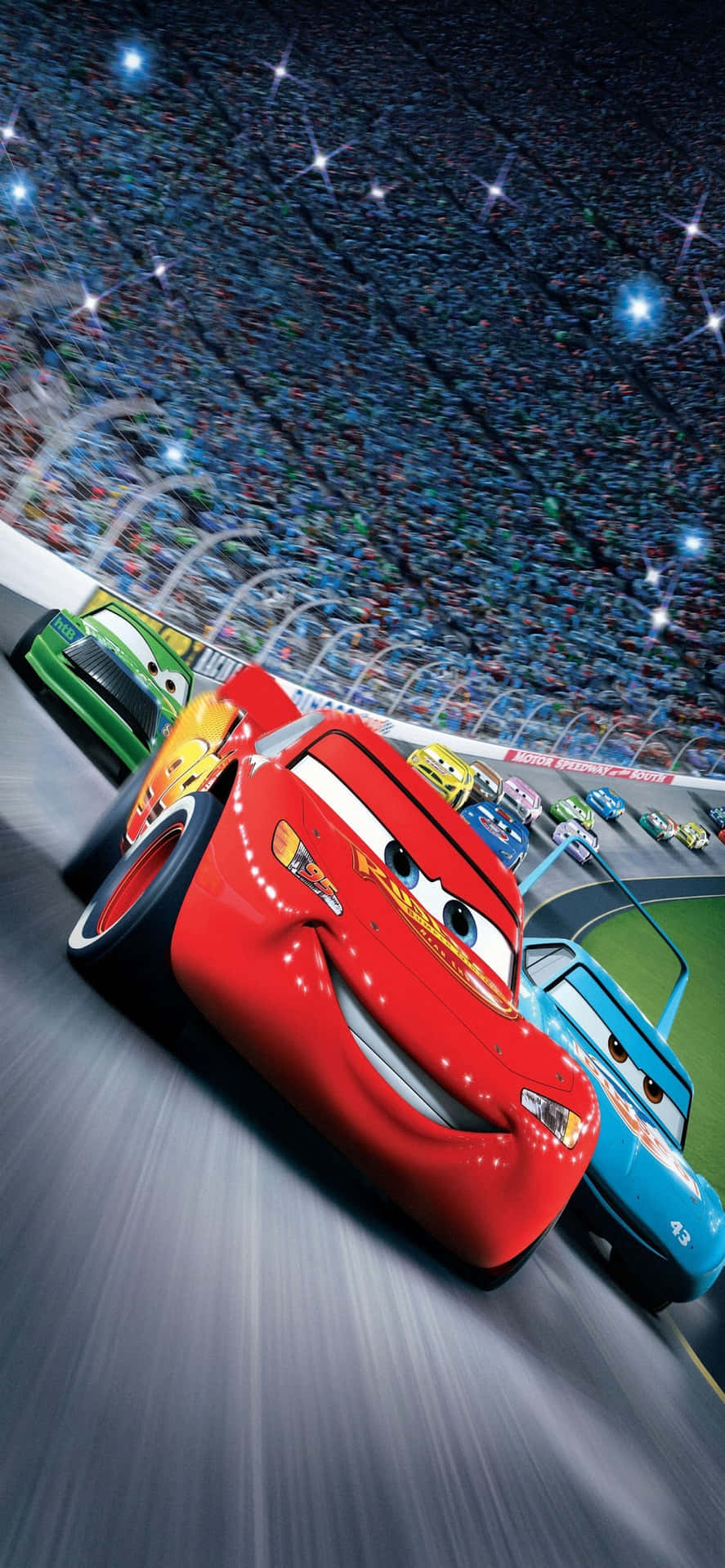 Pistoncup Mcqueen Hintergrund Für Das Iphone X Mit Cars