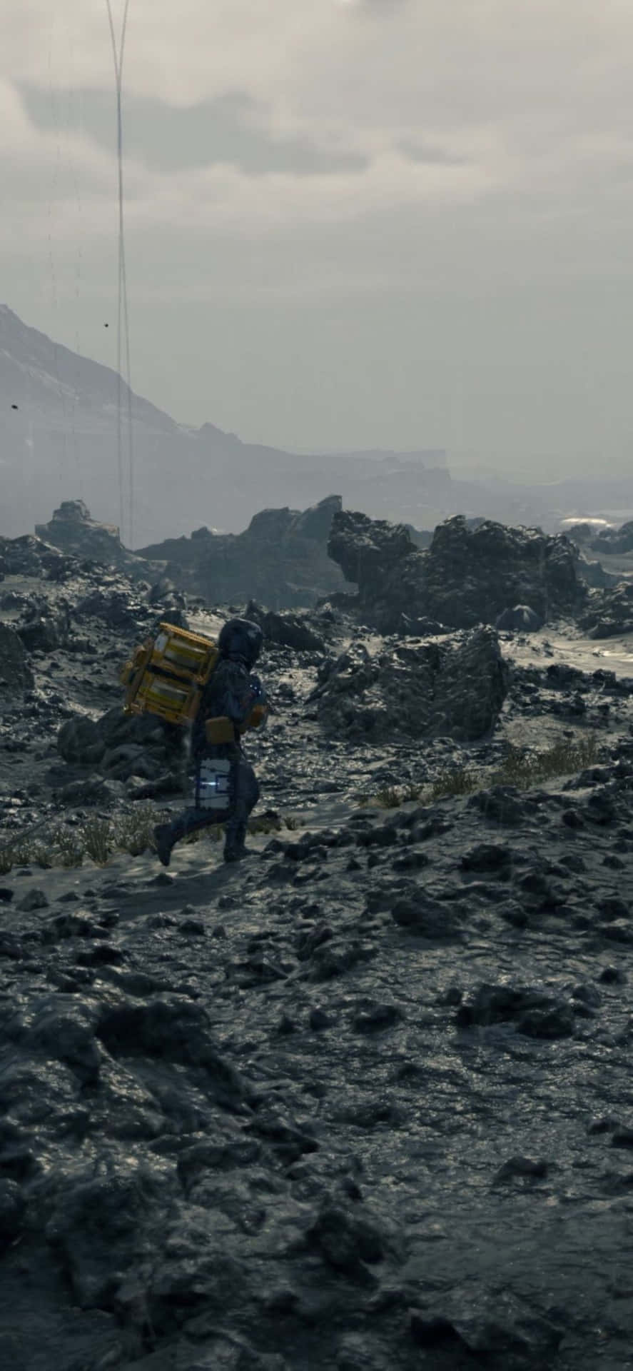 'Explore the post-apocalyptic world of Death Stranding on your Iphone X!'