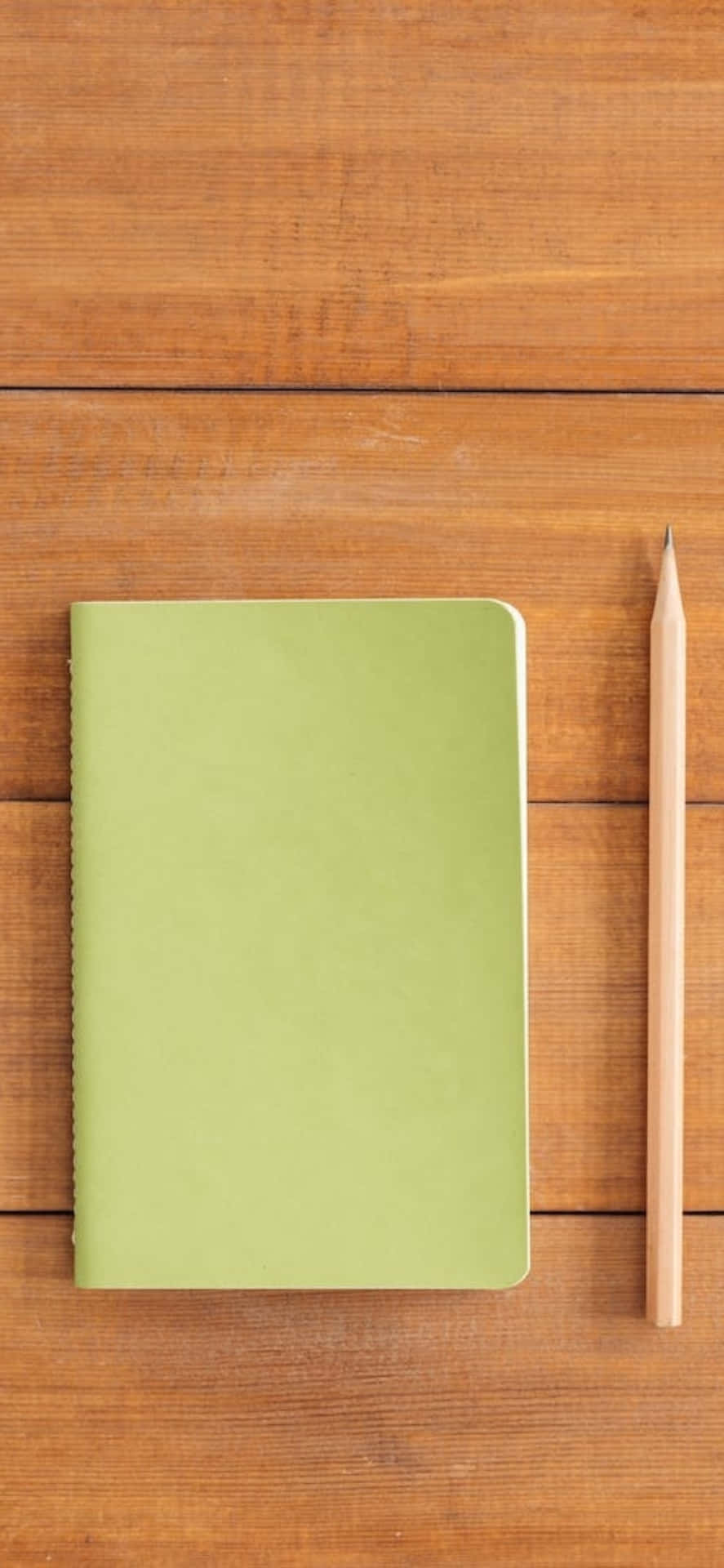 Iphone X Desk Background Notebook With A Pencil
