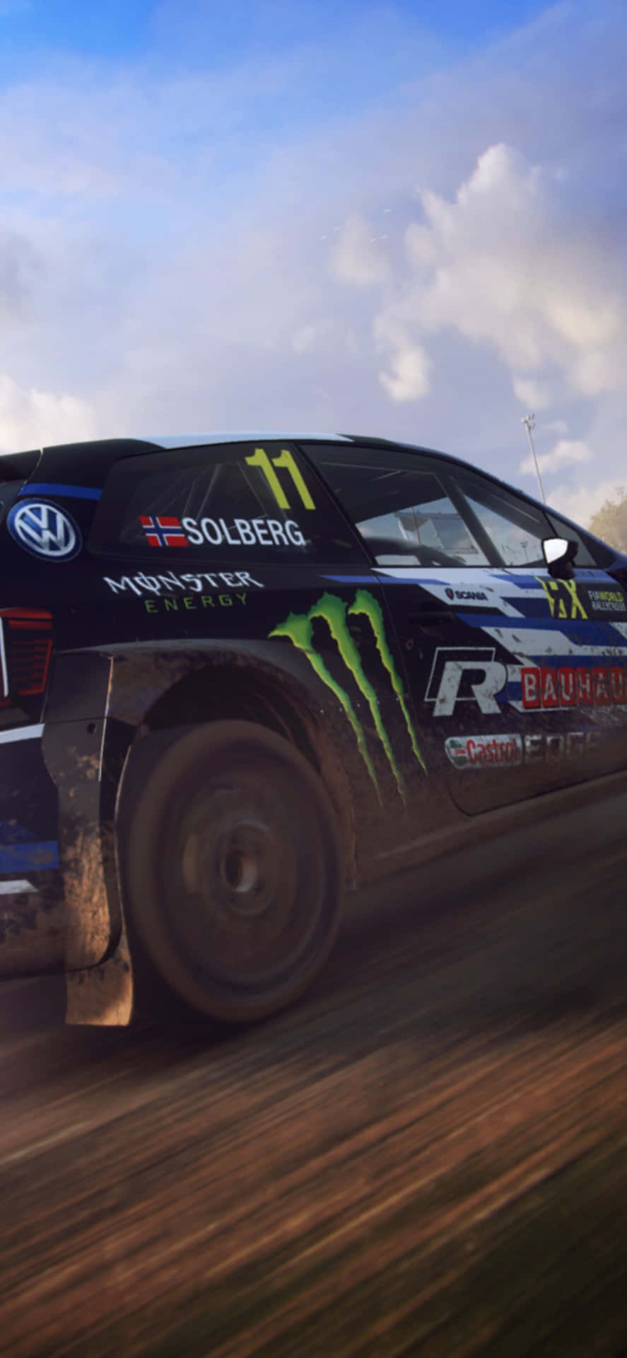 Conquer the off-road - Race around a track full of challenging obstacles with your Iphone X in Dirt Rally