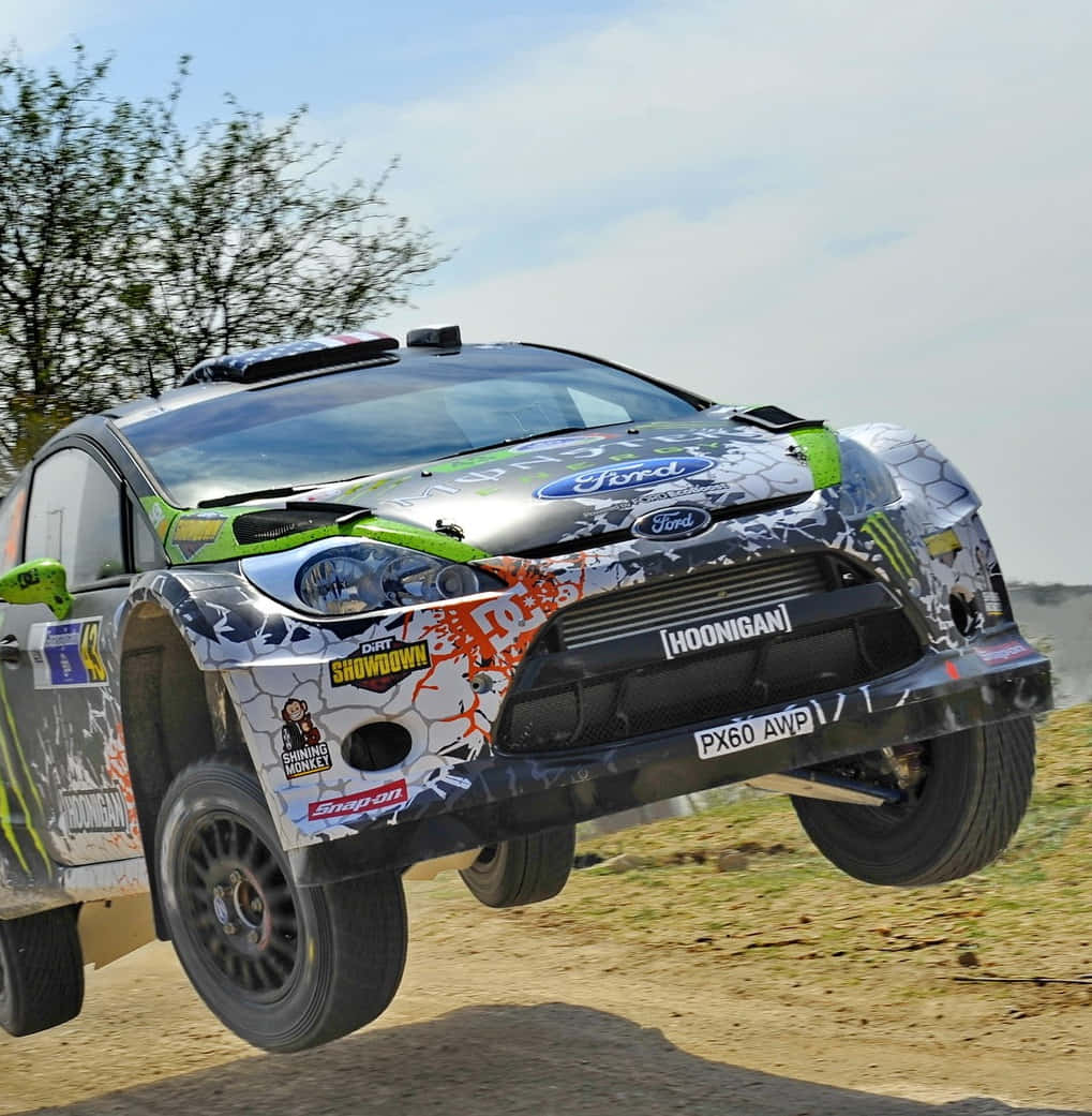 Sfondoper Iphone X Con Immagine Di Dirt Showdown Rally Jump