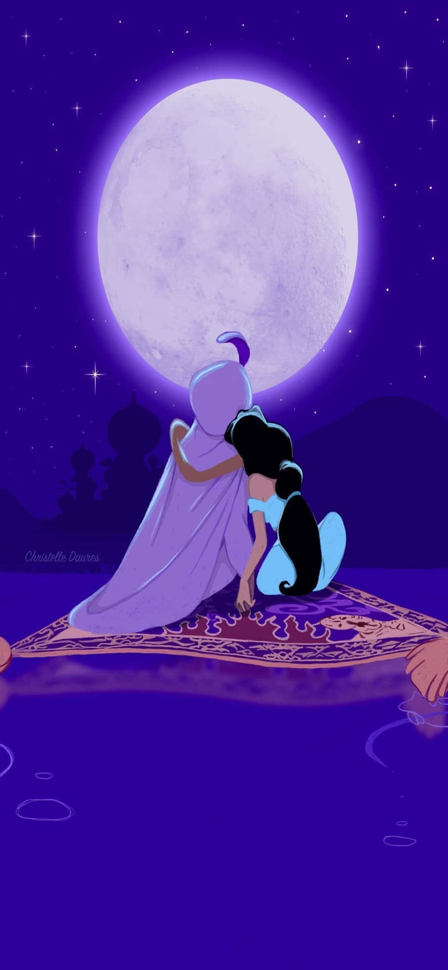 Iphonex Disney-bakgrund Aladdin Jasmine.