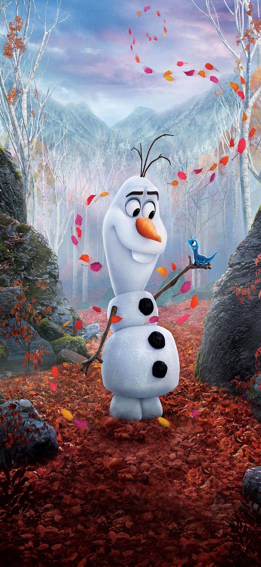 Iphone X Disney Background Olaf Autumn