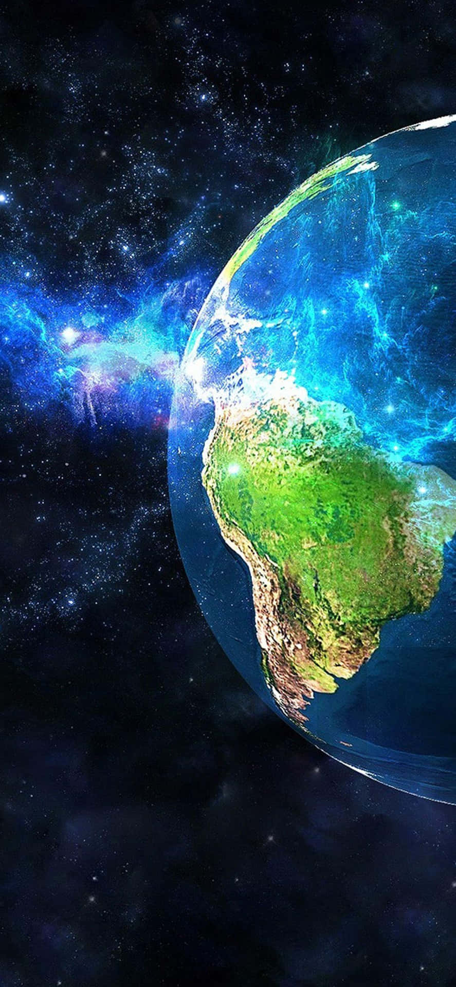 Iphone X Electrifying Earth Wallpaper