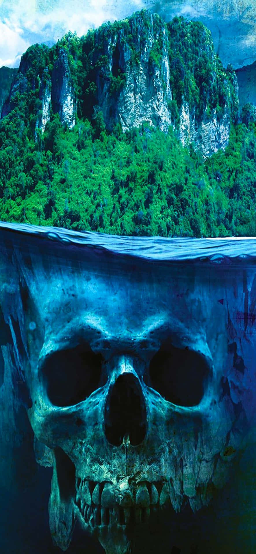 iPhone X Far Cry 3 Rook Islands Skull Background
