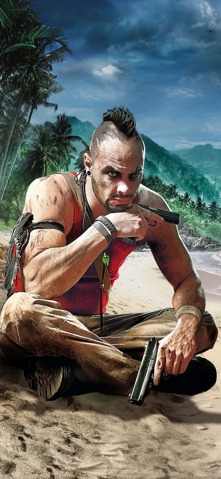 iPhone X Far Cry 3 Vaas Montenegro Sand Background