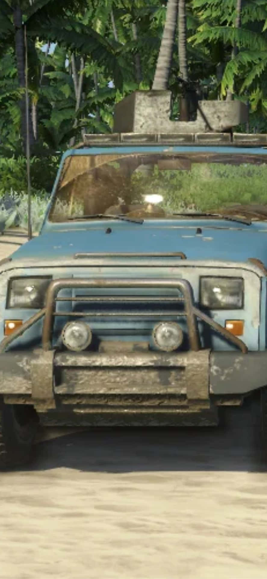 Iphonex Bakgrundsbild: Teknisk Lastbil Från Far Cry 3.