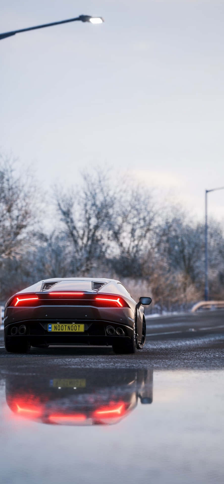 Black Lamborghini Huracan iPhone X Forza Motorsport 7 Background