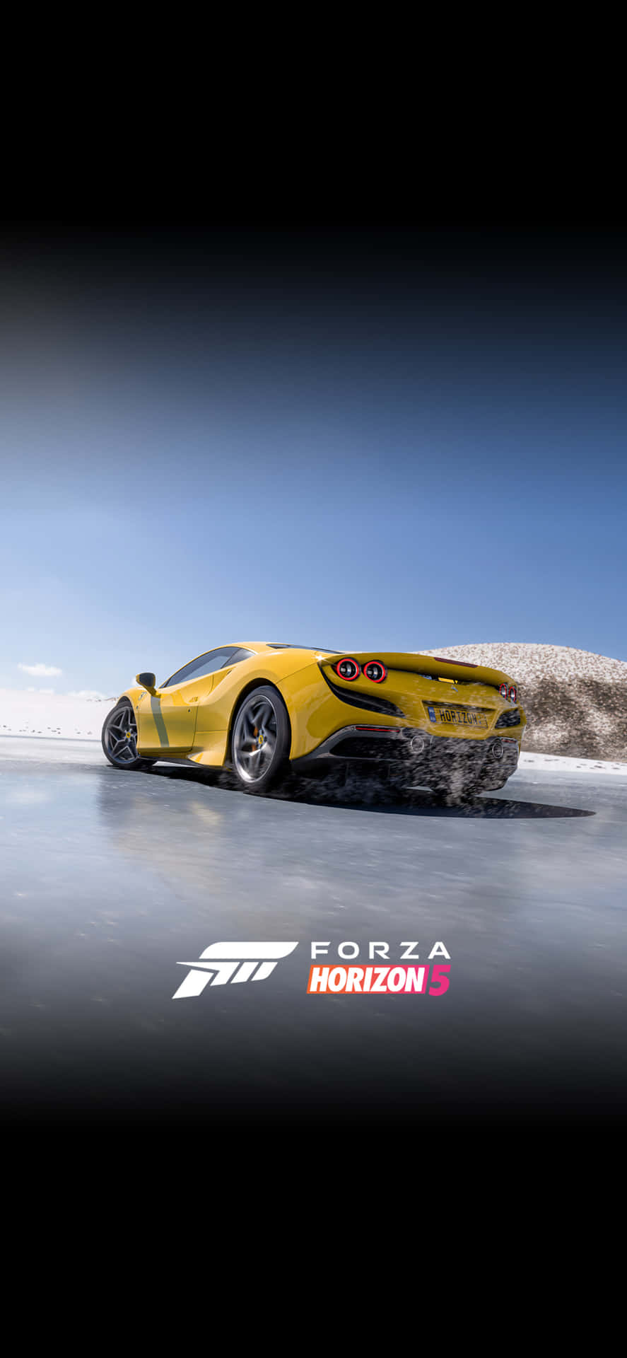 Schnellfahrender Lamborghini Iphone X Forza Motorsport 7 Hintergrund