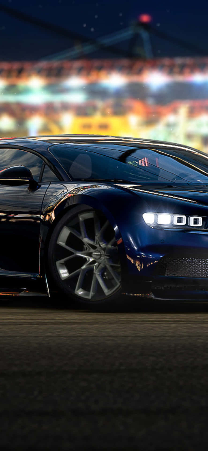 Blue Bugatti iPhone X Forza Motorsport 7 Background
