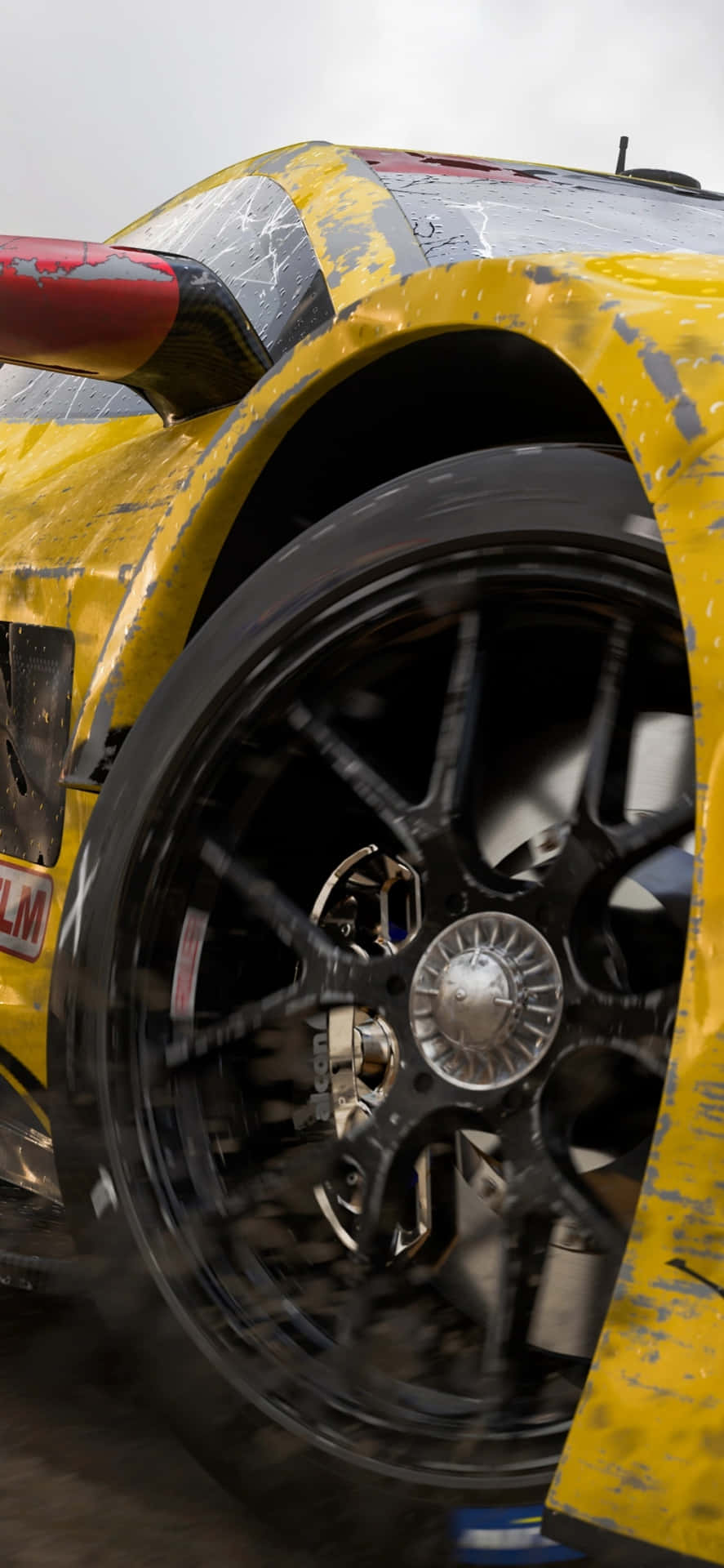 Yellow Wheel Lamborghini iPhone X Forza Motorsport 7 Background