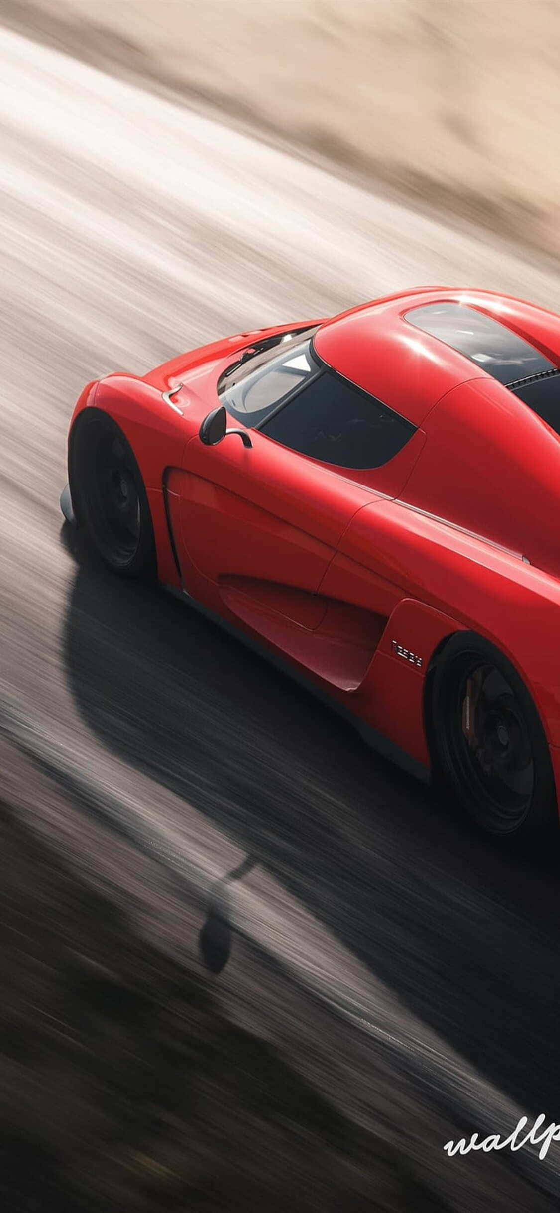 Red Koenigsegg Agera iPhone X Forza Motorsport 7 Background