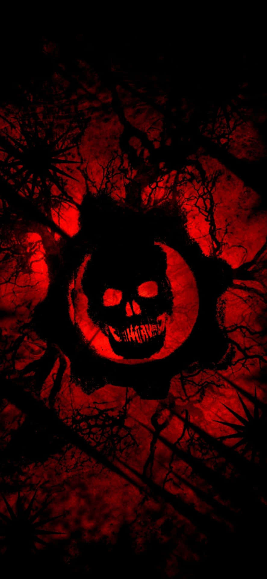 gears of war logo in red and black