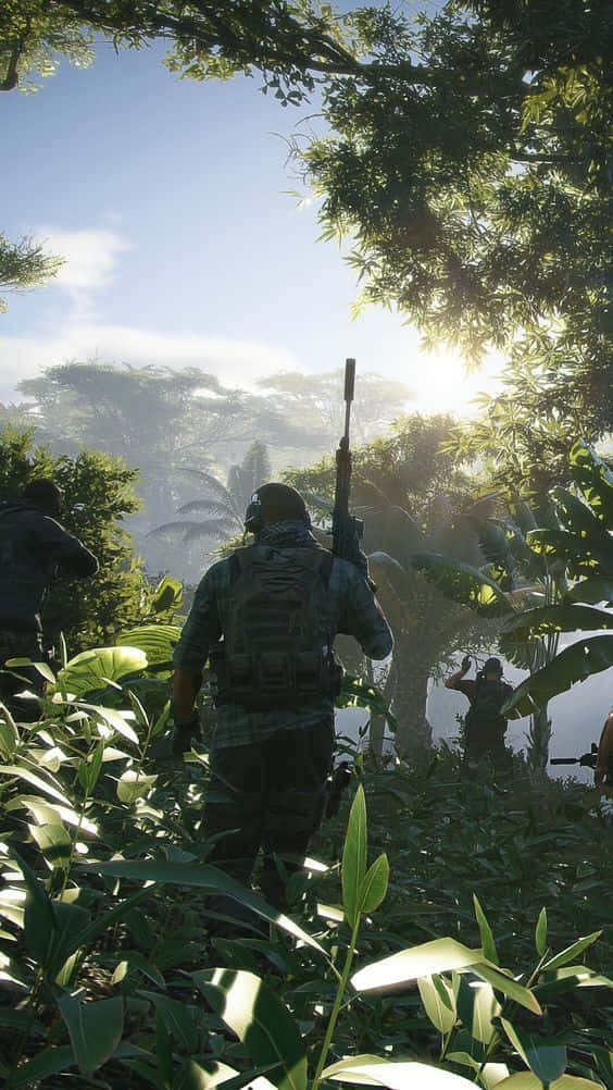 Troops And Rifles Forest iPhone X Ghost Recon Wildlands Background
