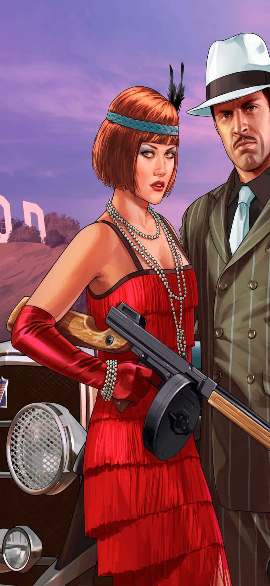 Sfondoiphone X Di Grand Theft Auto V Per L'evento Di San Valentino