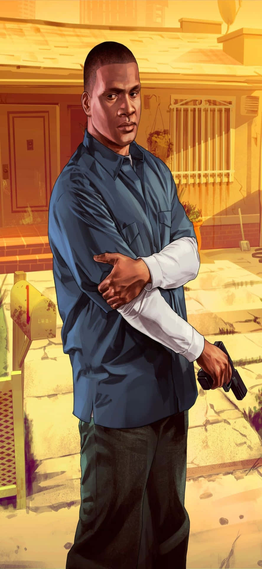 Iphone X Grand Theft Auto V Background Frank In Sleeve