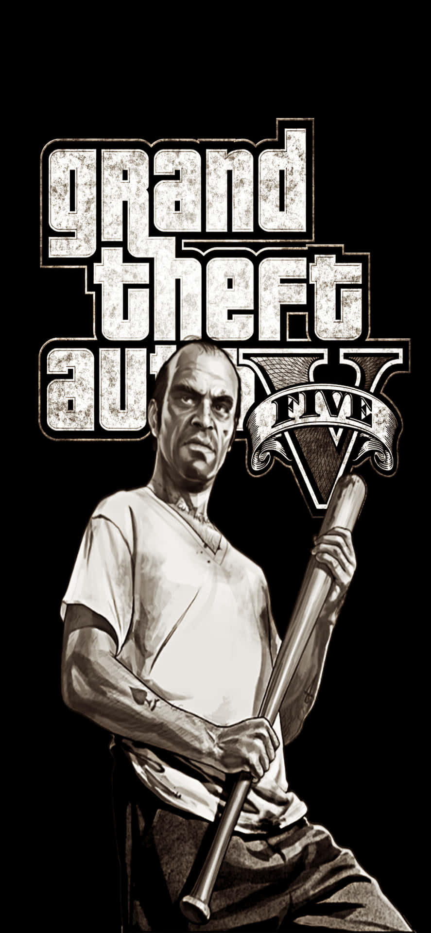 Sfondoiphone X Di Grand Theft Auto V E Trevor Philips