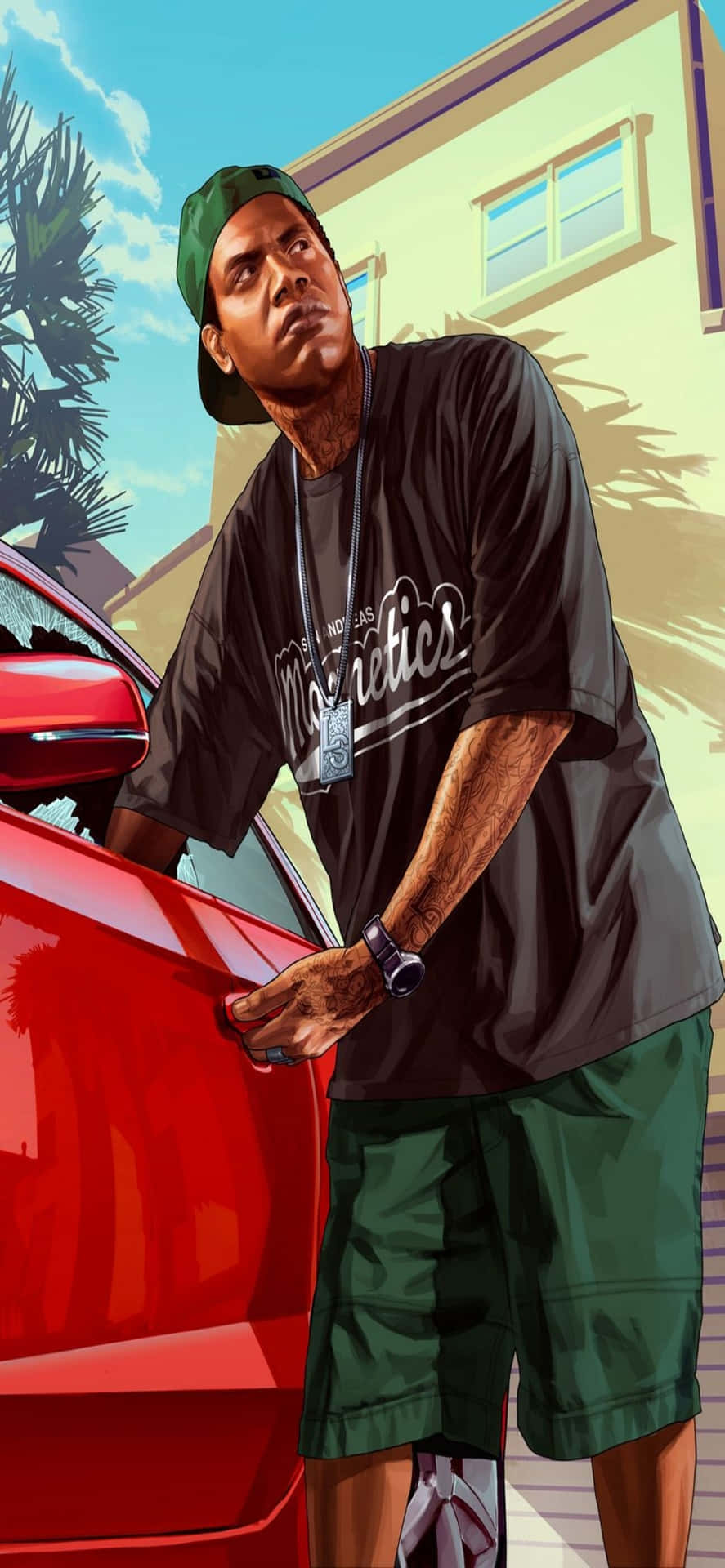 Iphone X Grand Theft Auto V Background&Lamar Davis