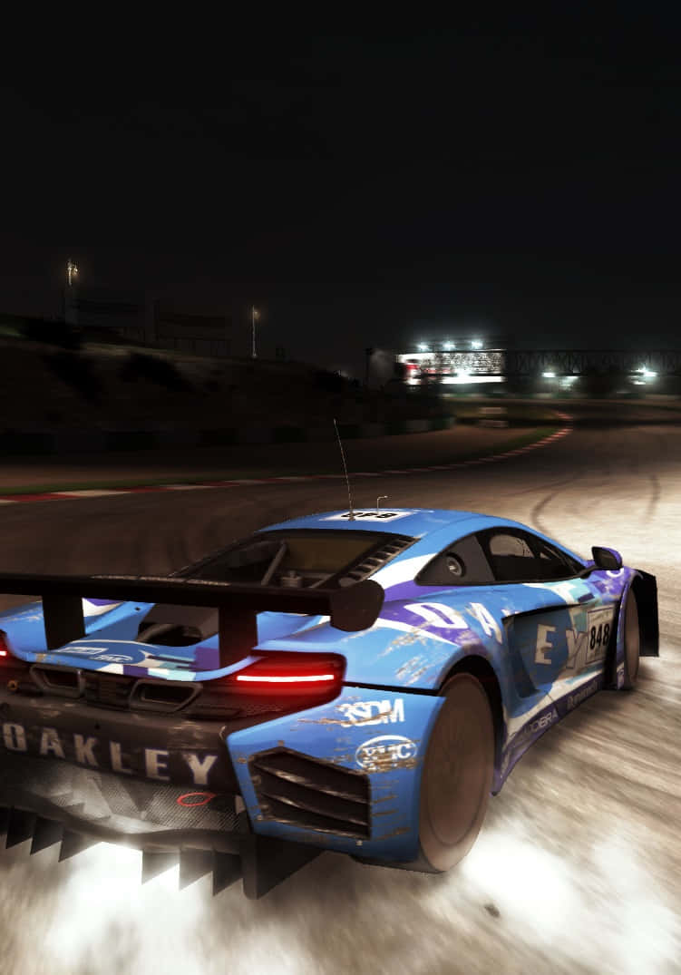 Iphonex Hintergrund Mit Grid Autosport Im Drift