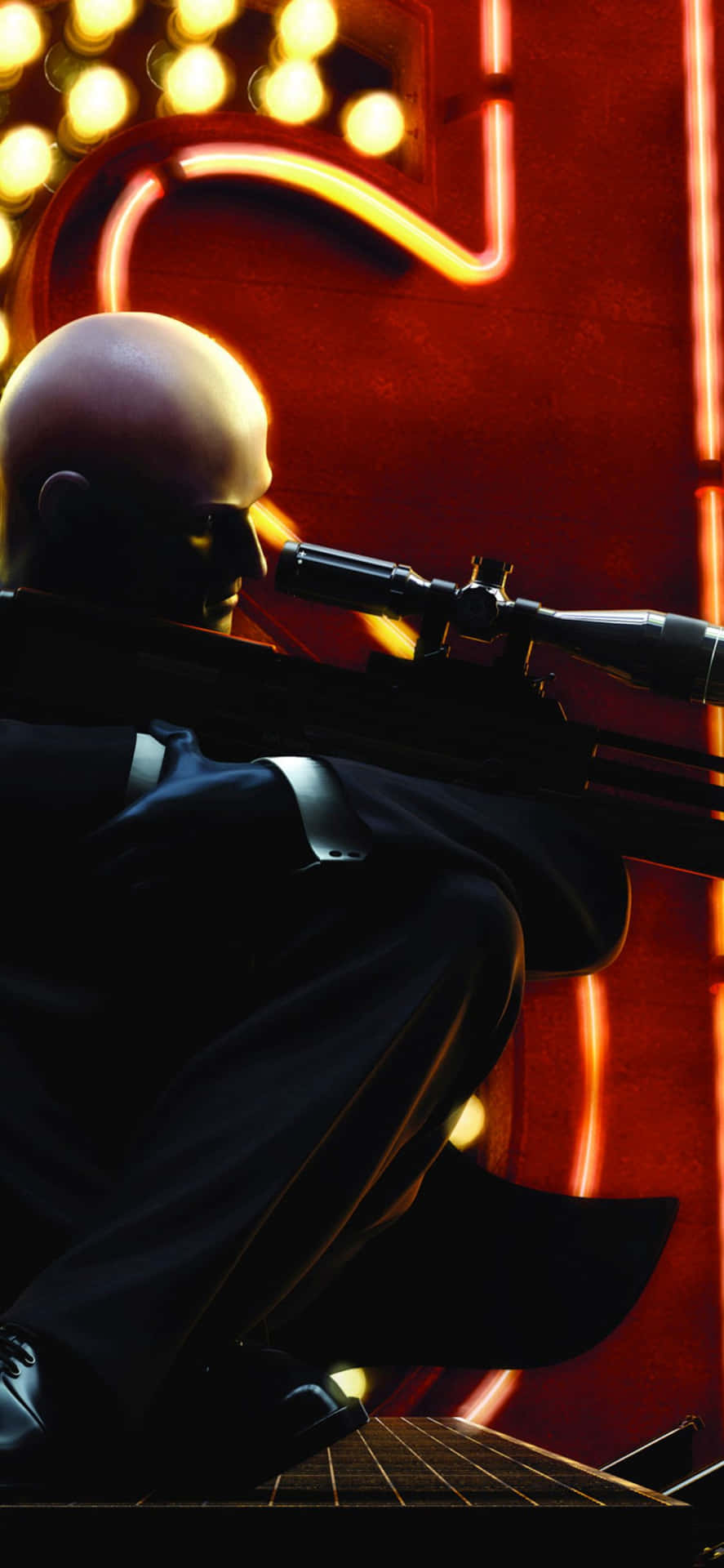"Take on contracts in style with the iPhone X and Hitman Absolution."