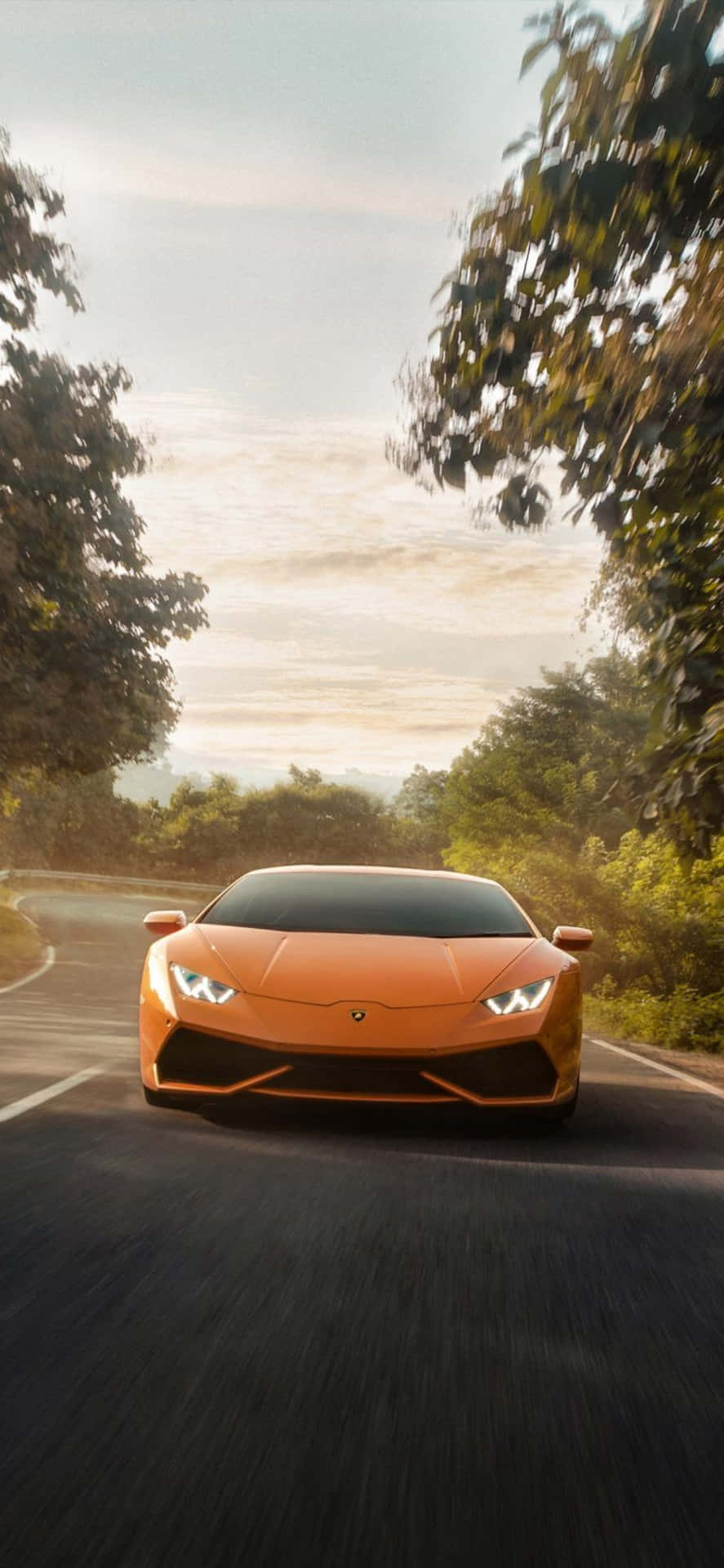 Fåden Senaste Lamborghinin Med Nya Iphone X Som Bakgrundsbild.