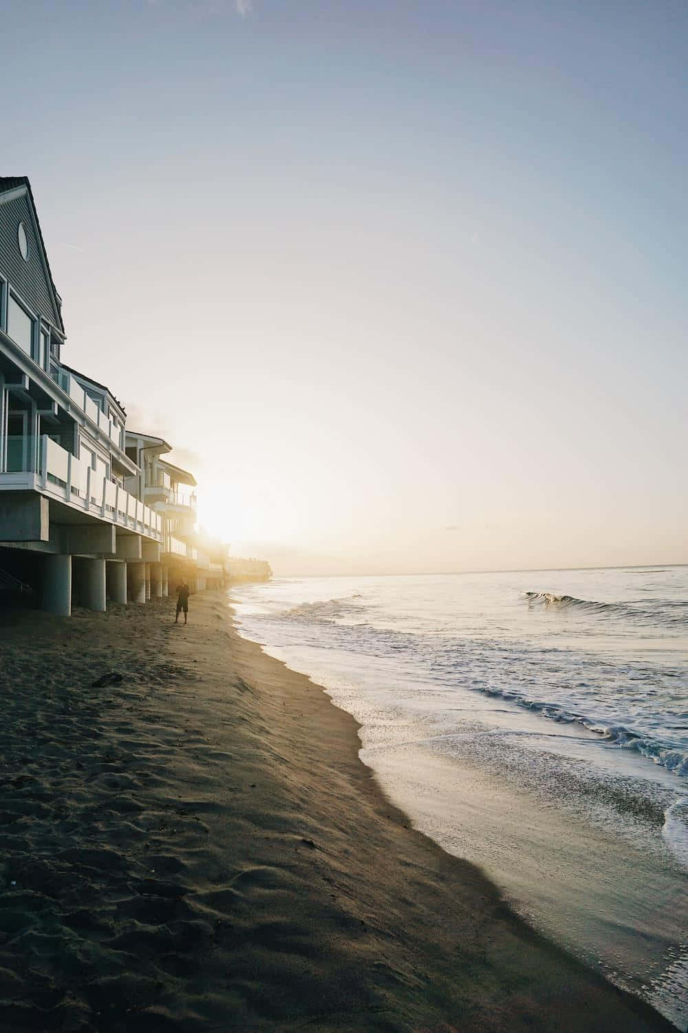 Iphonex Hintergrund Mit Strandhaus In Malibu