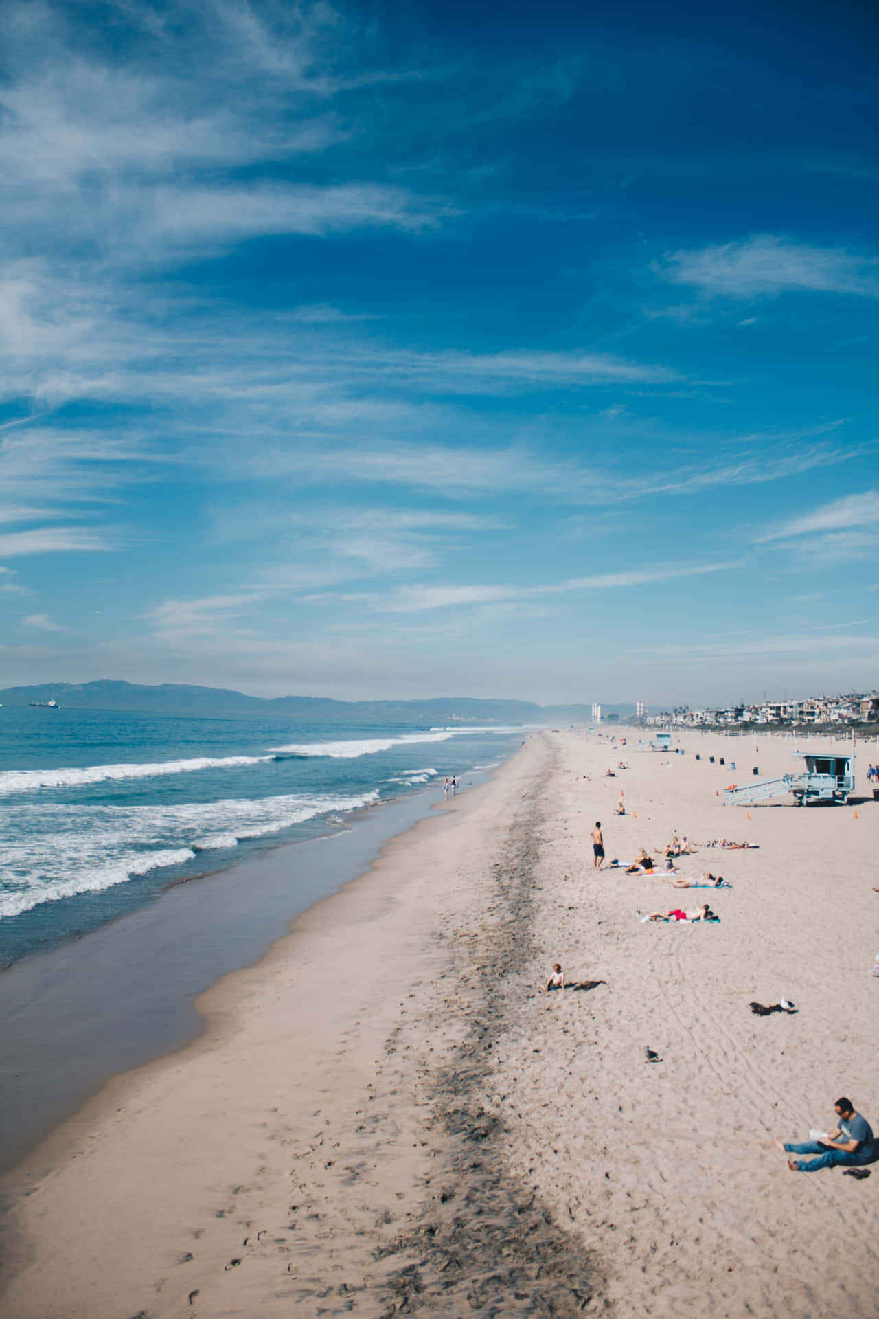 Iphonex Malibu Hintergrund Sonniger Tag Am Strand