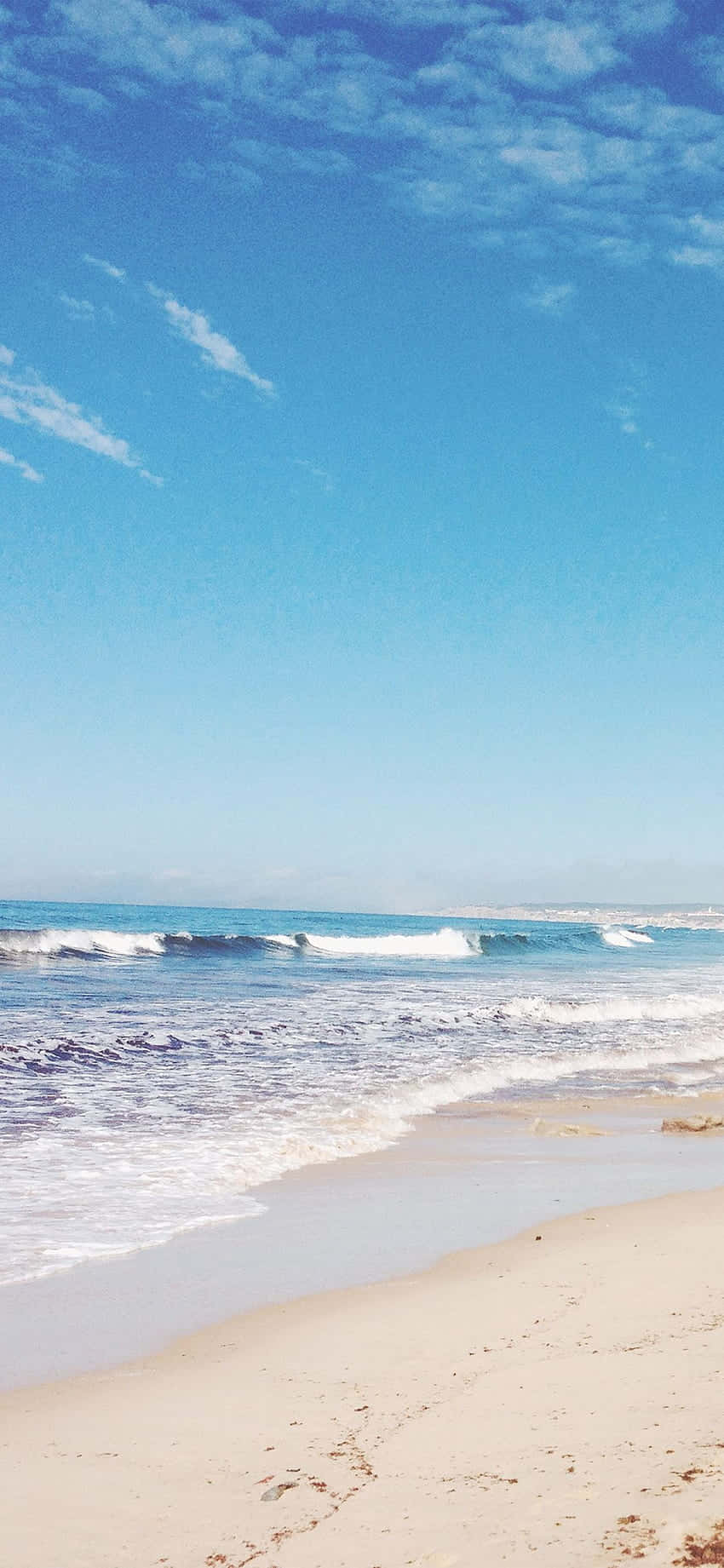Iphonex Hintergrund Mit Malibu, Weißer Strand Und Sand