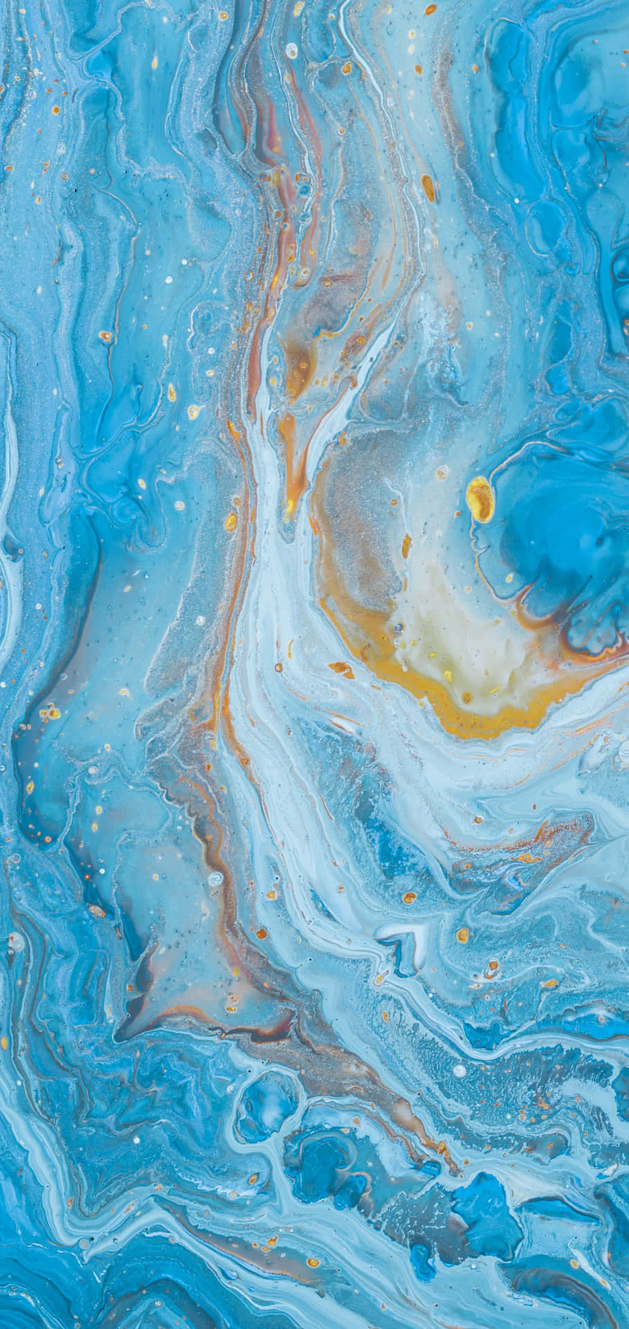 iPhone X Marble Background In Gold And Blue