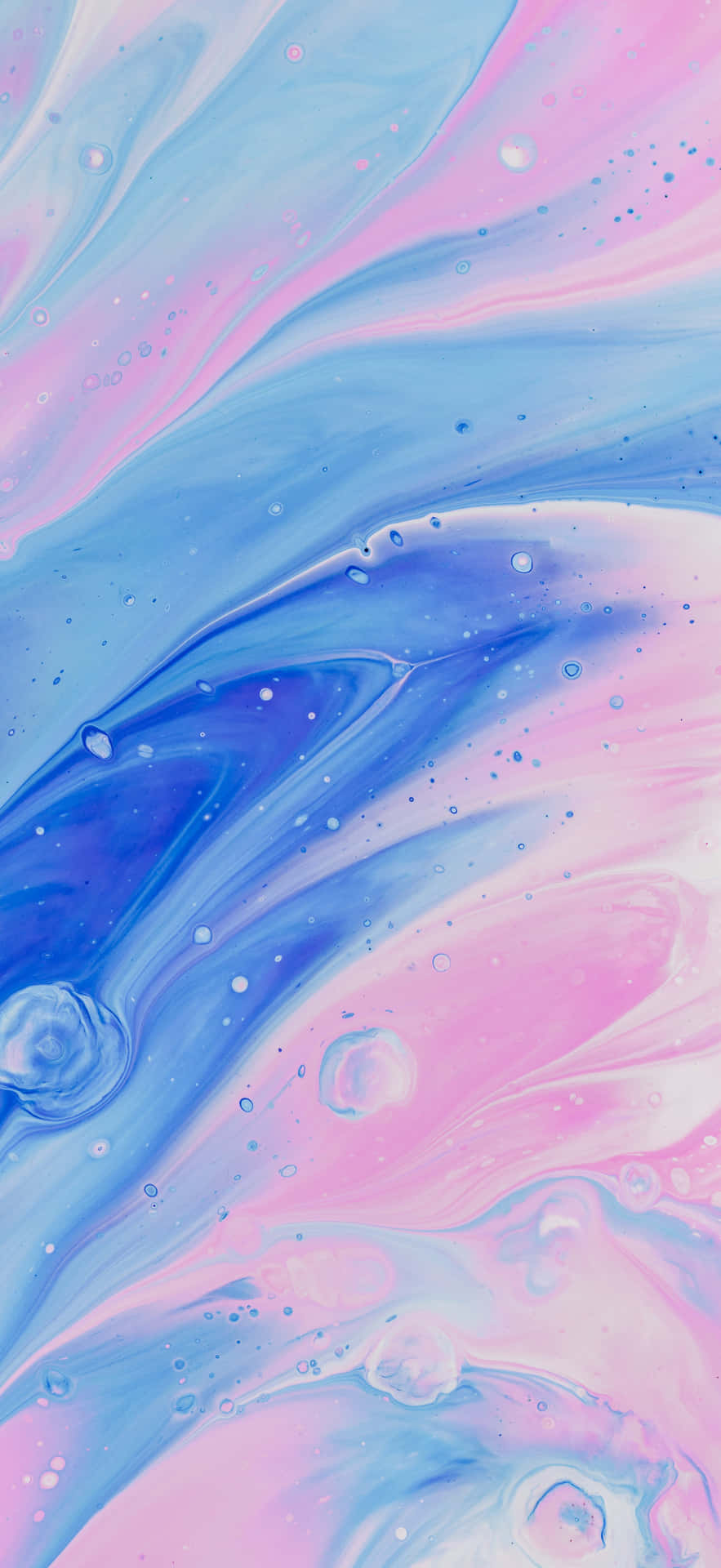 IOS iPhone X Marmor Baggrund i Pastel Blå-Rosa