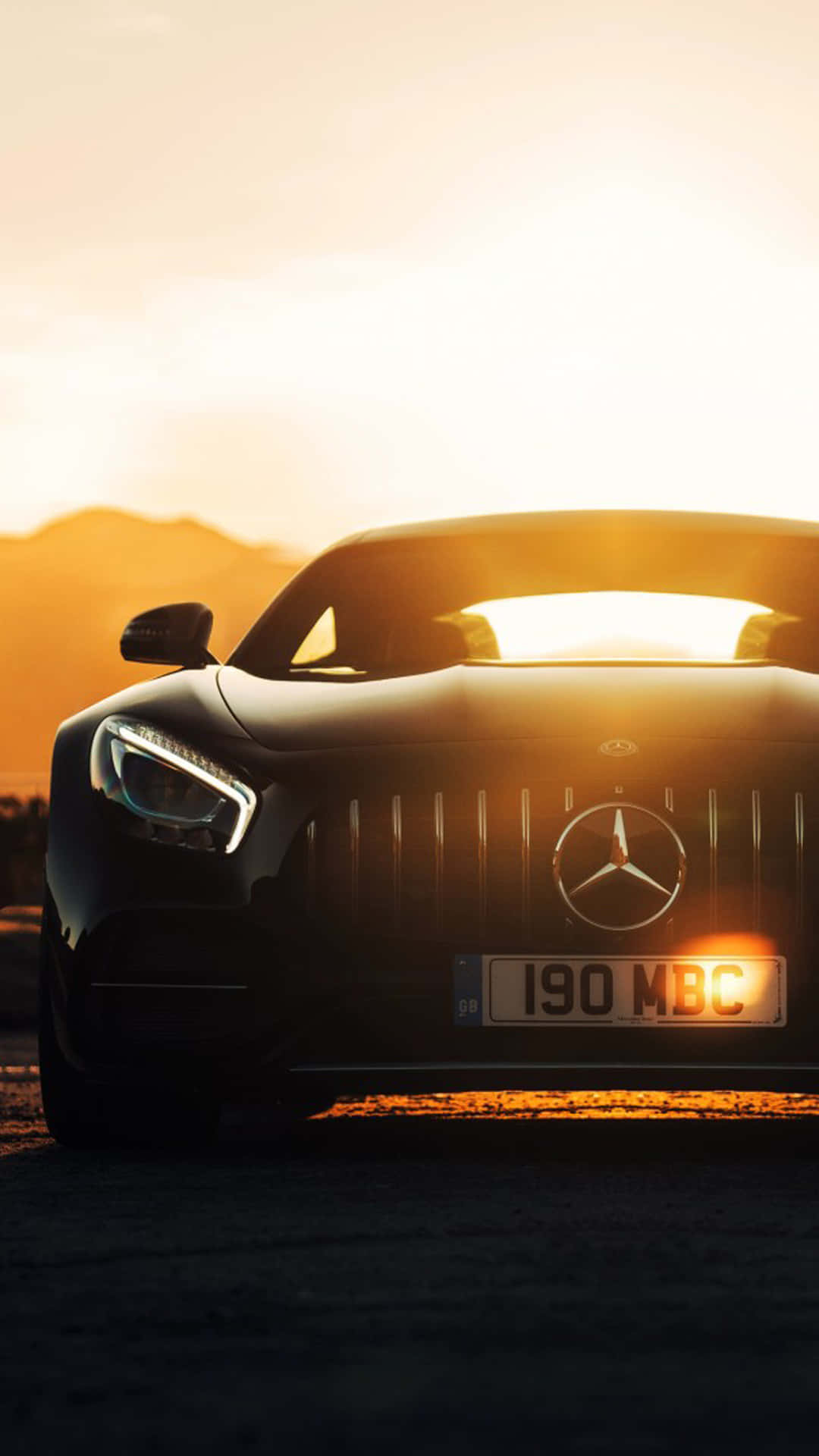 A luxurious combo of the modern, cutting-edge iPhone X alongside a sleek, state-of-the-art Mercedes