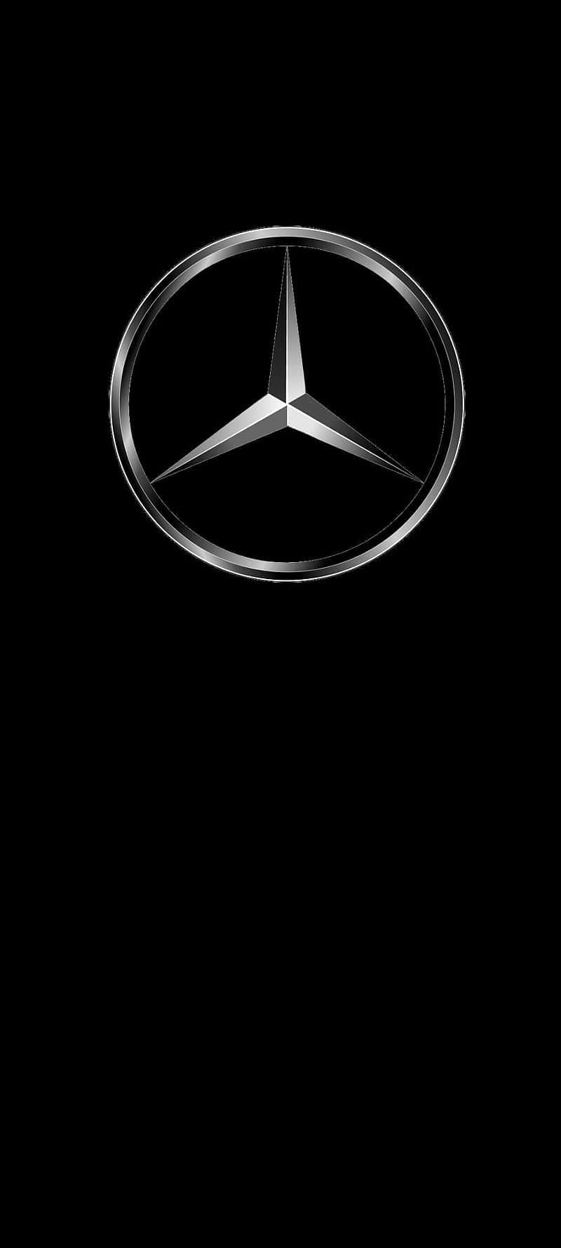 Mercedes benz logo brand symbol with name black Vector Image