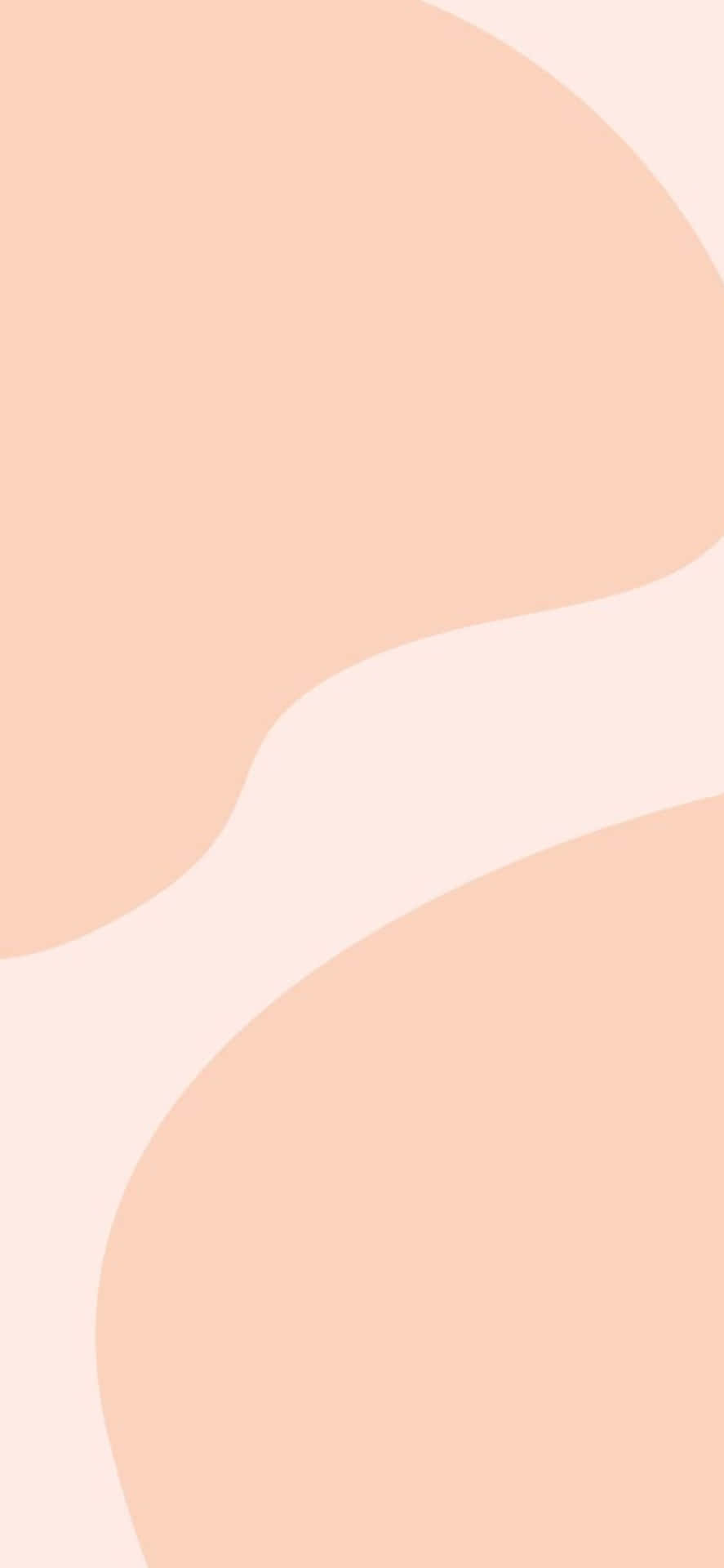 Iphone X Minimal Peach Color Background