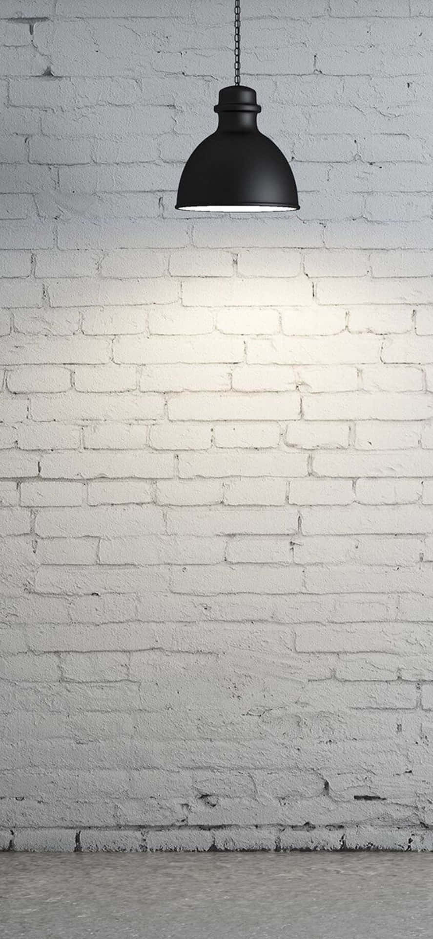 Iphone X Minimal White Brick Wall Background