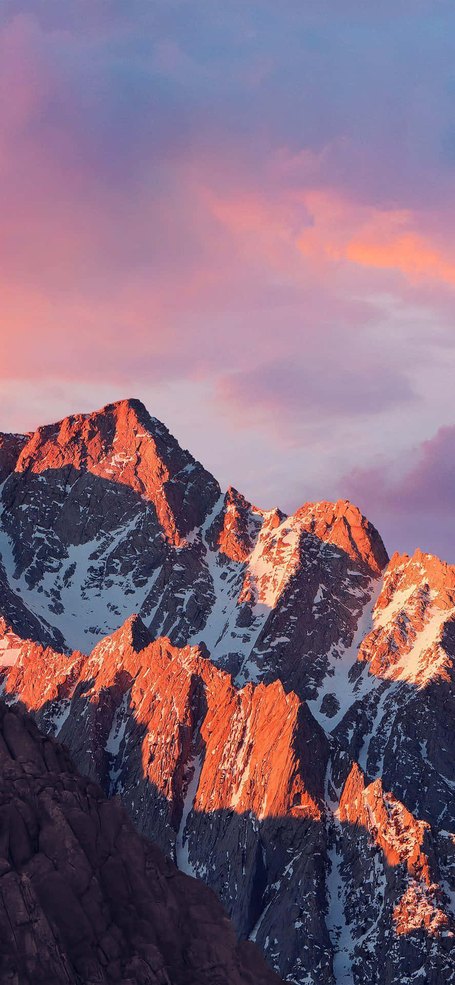 Serene Mountain Landscape on iPhone X