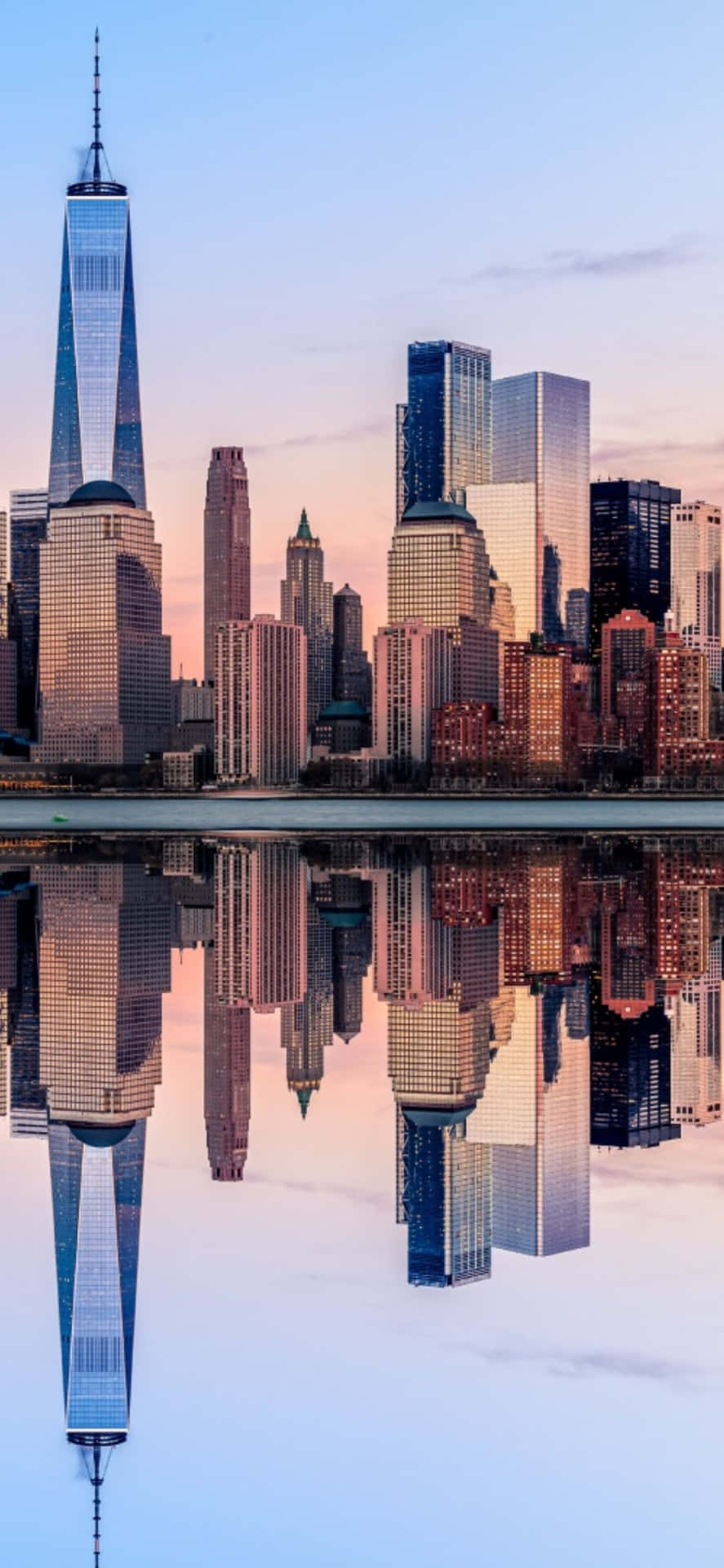 Stunning View Of New York City Skyline Captured On Iphone X Wallpaper