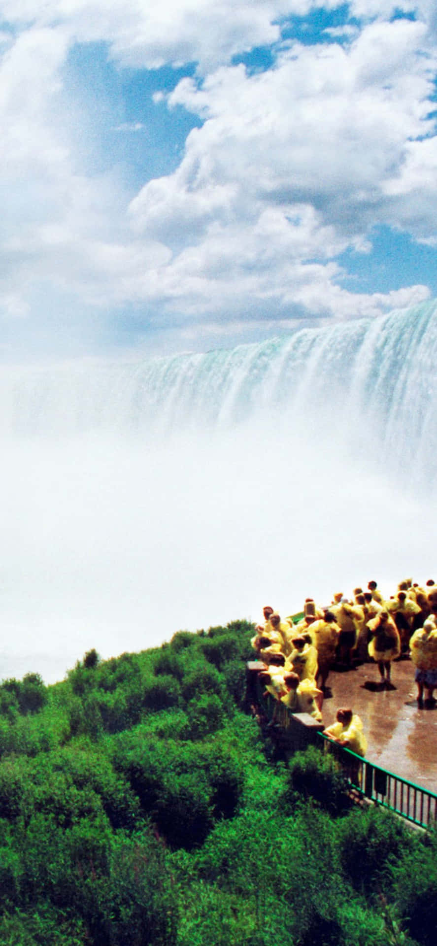 Iphonex Hintergrundbild Vom Himmel Über Den Niagara-fällen