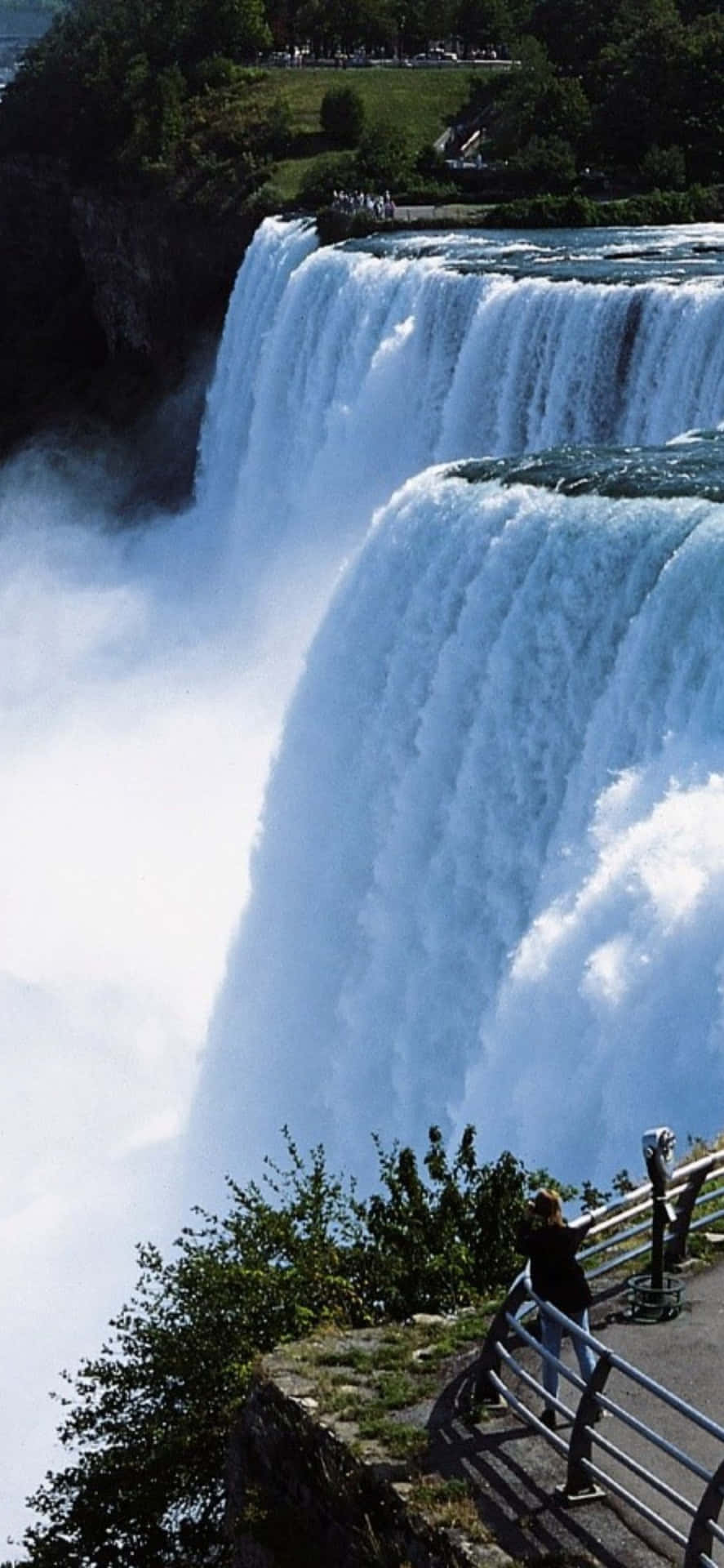 Iphonex Hintergrundbild - Seitenansicht Der Niagarafälle