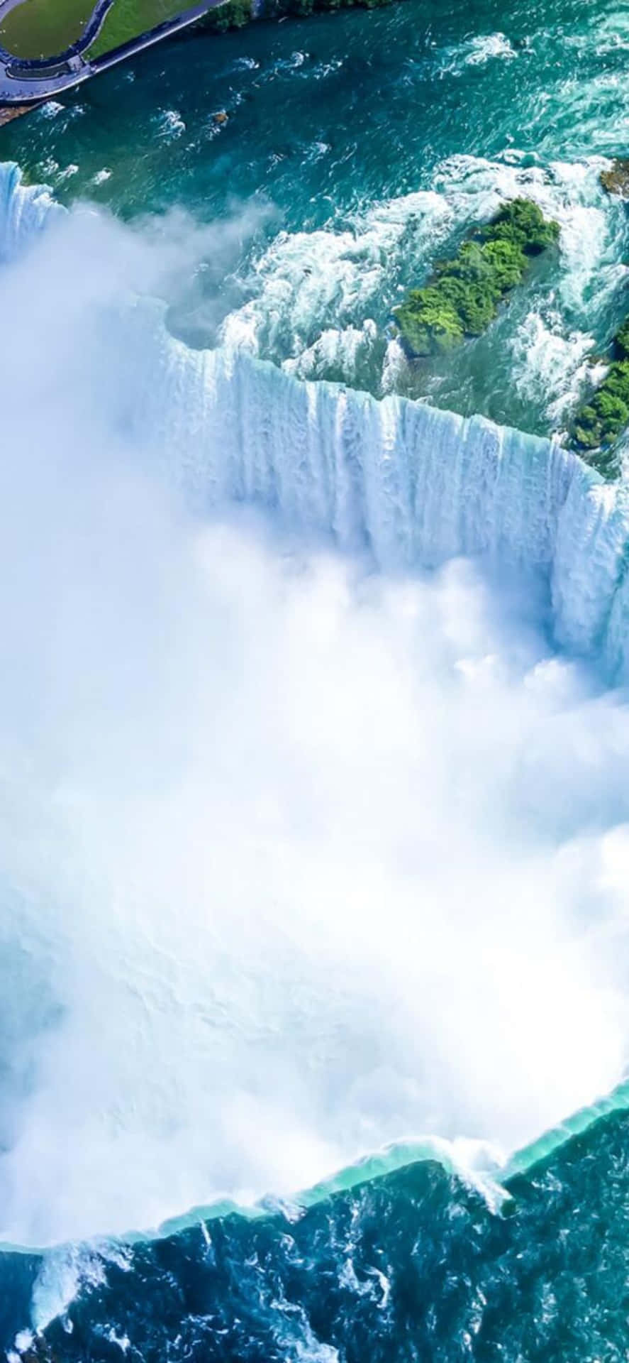 iPhone X Niagara Falls Aerial Shot Background